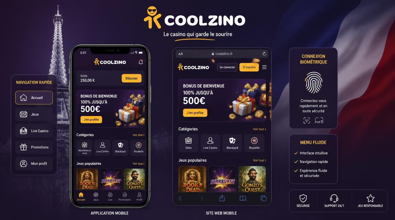 Interface montrant différences entre application et site mobile